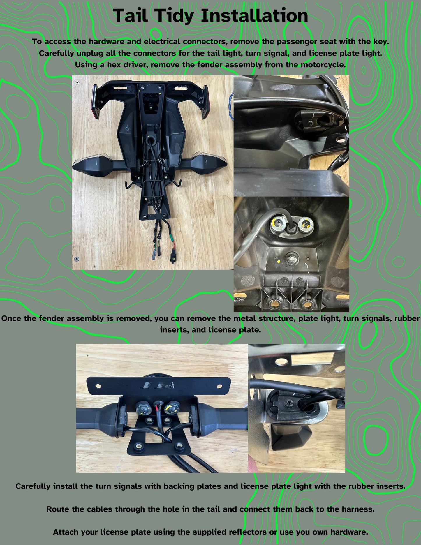 Ninja 400 & 500 Tail Tidy