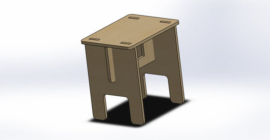 Flat Pack Plywood Table